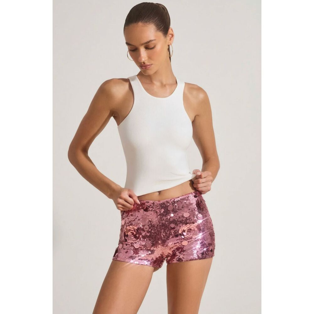 Oh Polly Modal Racerback Tank Top in White NWT